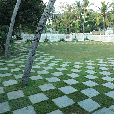 Green Outdoor lawn of CCC for all outdoor events in Chennai