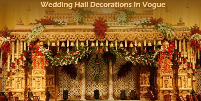 Flower decorated marriage mandapam at chennai