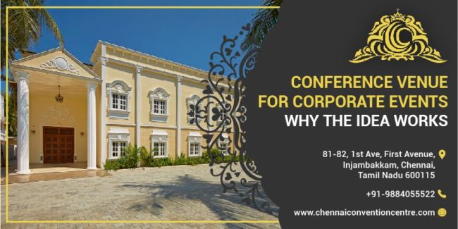 Front view of Chennai Convention Centre Marriage Halls