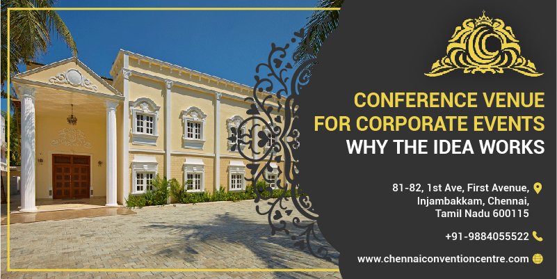 Front view of Chennai Convention Centre Marriage Halls